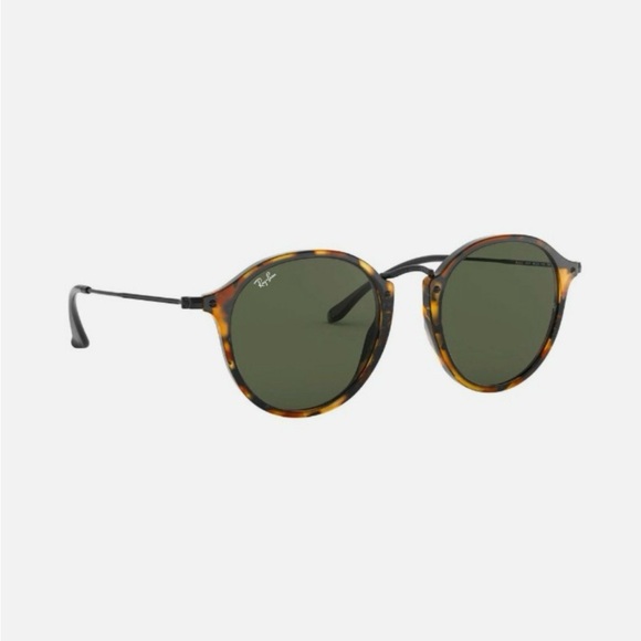 Ray-Ban Accessories - Ray Ban RB2447 Round Fleck 1160 Polished Brown Havana Sunglasses